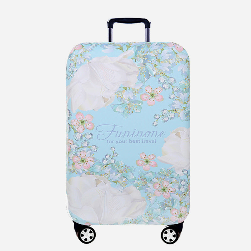 Elastische Polyester-Gepäckabdeckung, verdickte Blumen, schützt die Reise.