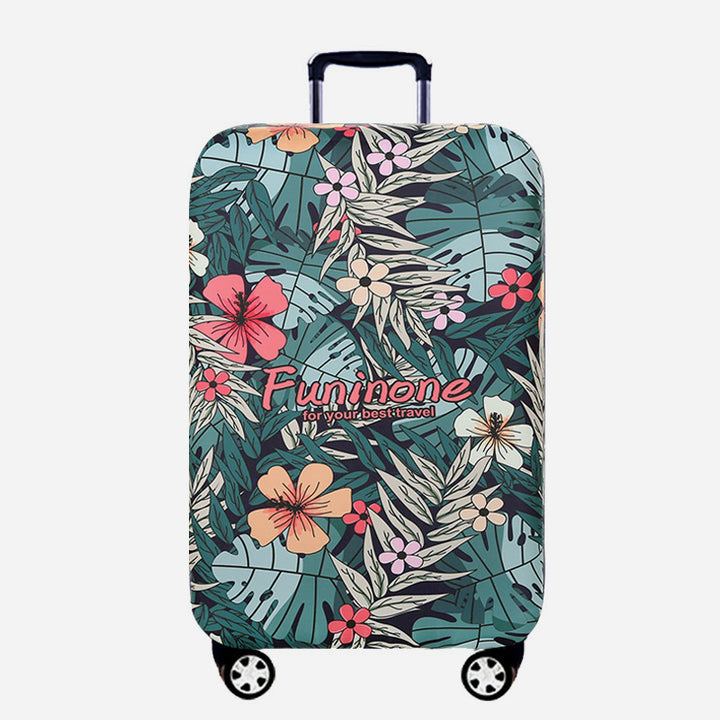 Elastische Polyester-Gepäckabdeckung, verdickte Blumen, schützt die Reise.