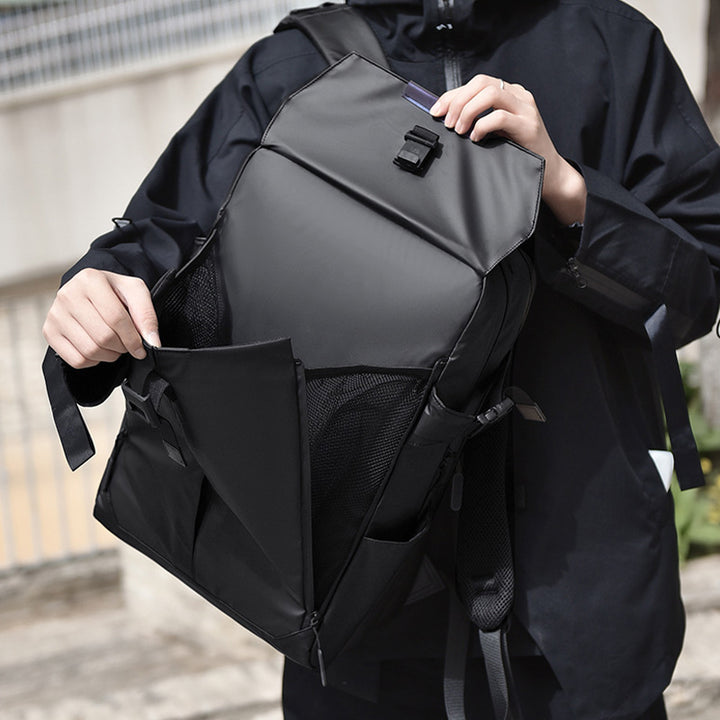 Frauen Männer Outdoor Radfahren Laptop Rucksack Können Setzen Helm Basketball