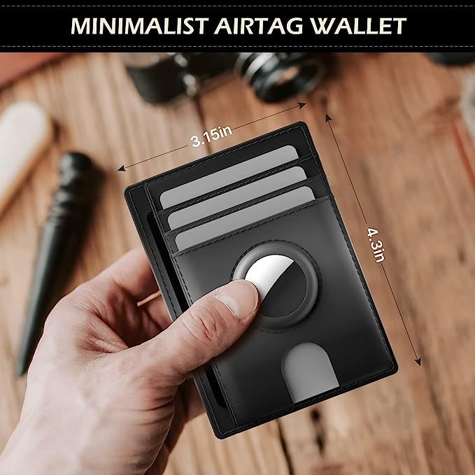 Airtag-Kartentasche für Männer RFID-blockierender Kartenhalter aus Leder