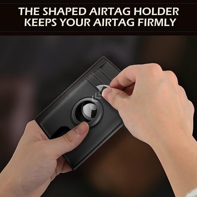 Airtag-Kartentasche für Männer RFID-blockierender Kartenhalter aus Leder