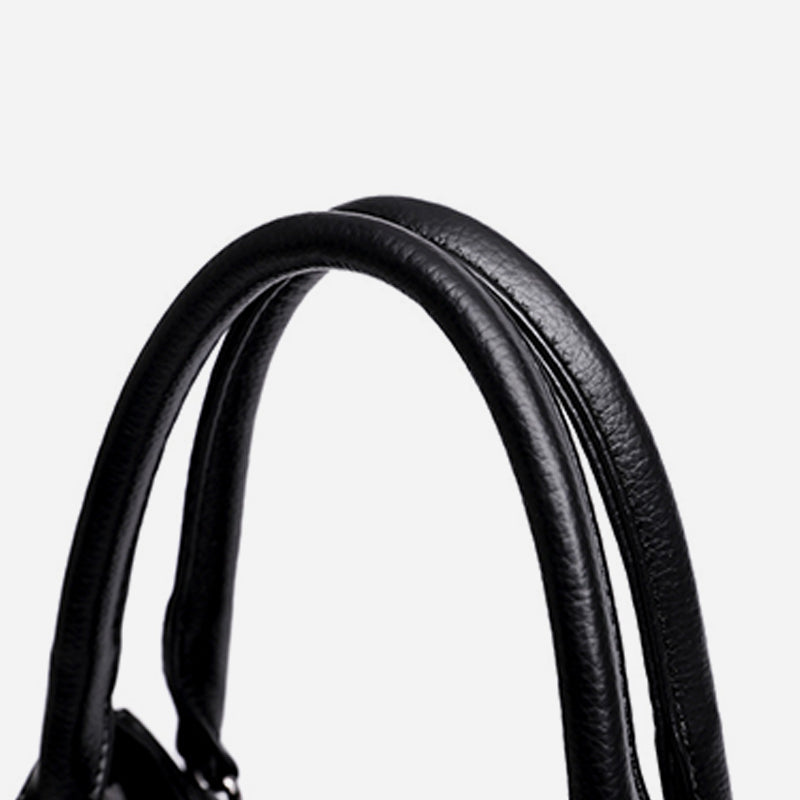 Minimalistische Pendler-Handtasche aus Leder für Damen