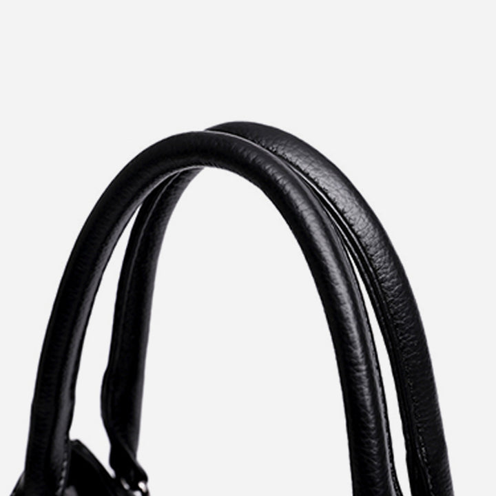 Minimalistische Pendler-Handtasche aus Leder für Damen