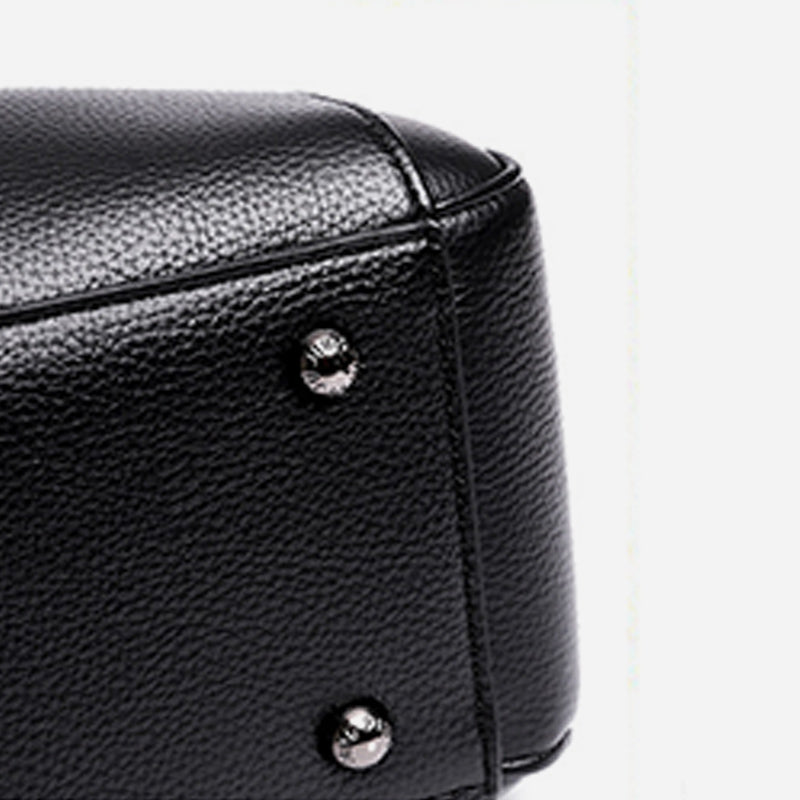 Minimalistische Pendler-Handtasche aus Leder für Damen