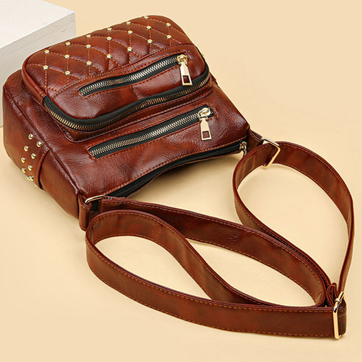 Rivet Crossbody Bag Weiche vegane Ledergeldbörse für Damen