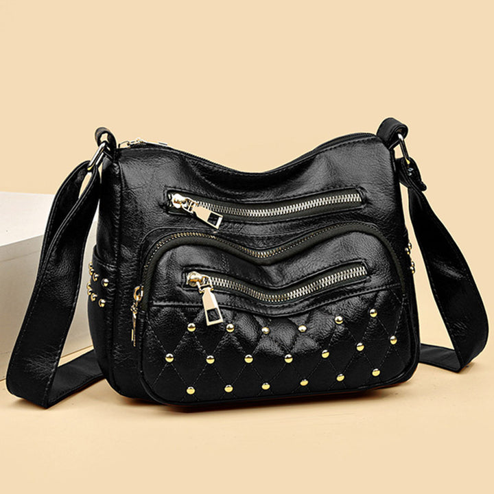 Rivet Crossbody Bag Weiche vegane Ledergeldbörse für Damen