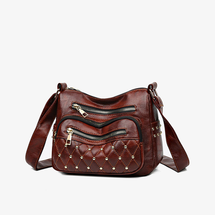 Rivet Crossbody Bag Weiche vegane Ledergeldbörse für Damen