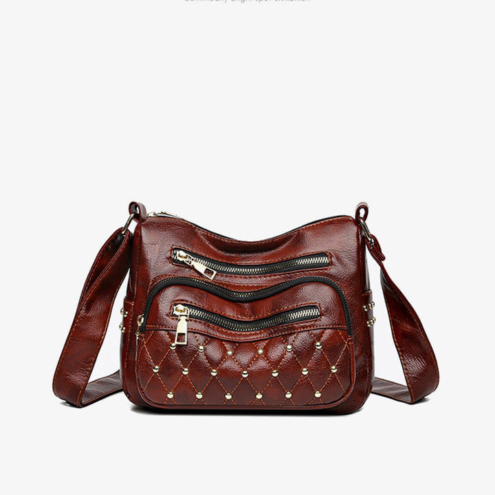 Rivet Crossbody Bag Weiche vegane Ledergeldbörse für Damen