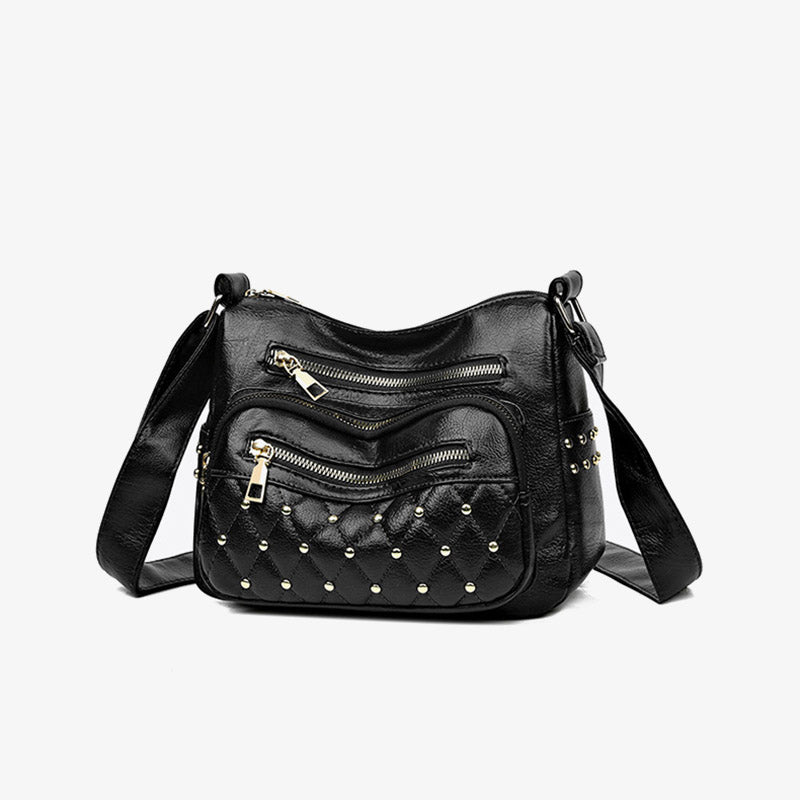 Rivet Crossbody Bag Weiche vegane Ledergeldbörse für Damen