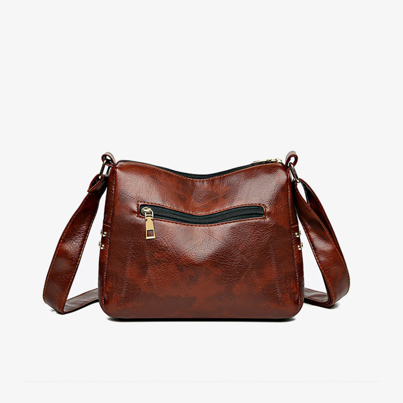 Rivet Crossbody Bag Weiche vegane Ledergeldbörse für Damen