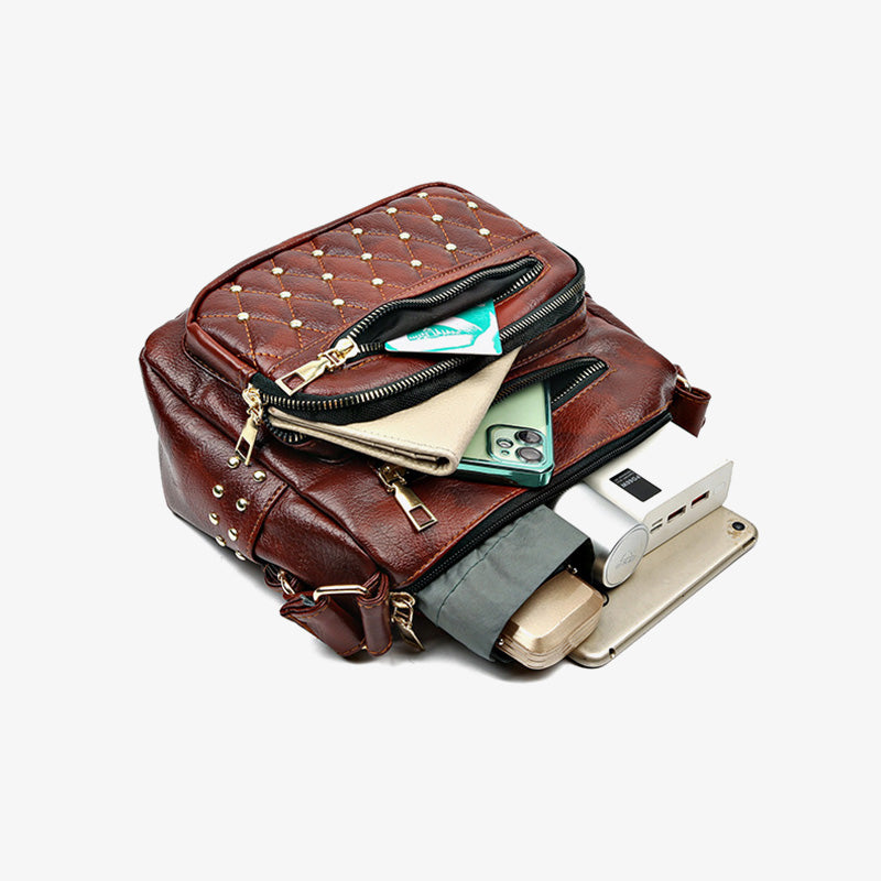 Rivet Crossbody Bag Weiche vegane Ledergeldbörse für Damen