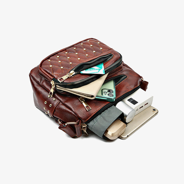 Rivet Crossbody Bag Weiche vegane Ledergeldbörse für Damen