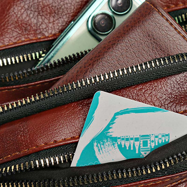 Rivet Crossbody Bag Weiche vegane Ledergeldbörse für Damen