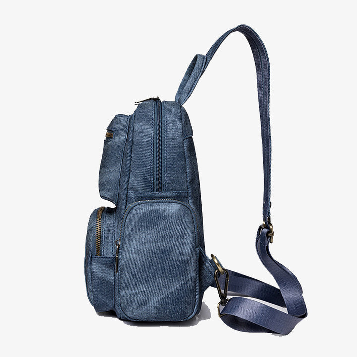 Retro Leder Rucksack Cabrio Sling Tasche für Frauen Weekender