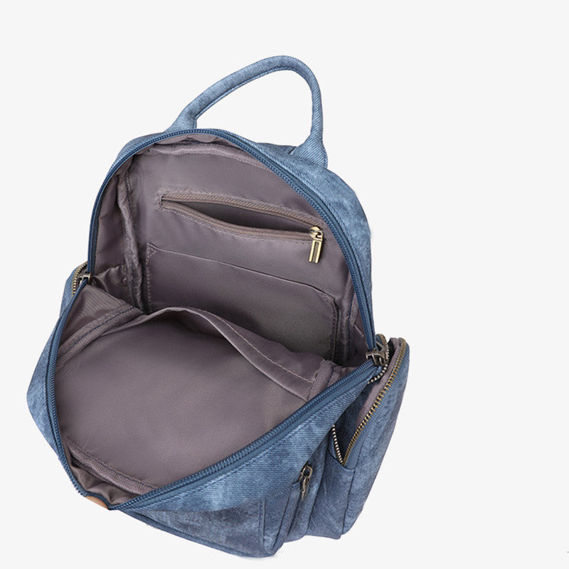 Retro Leder Rucksack Cabrio Sling Tasche für Frauen Weekender