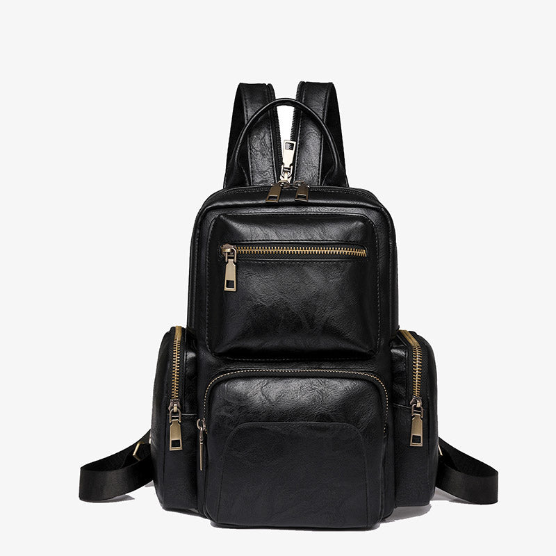 Retro Leder Rucksack Cabrio Sling Tasche für Frauen Weekender