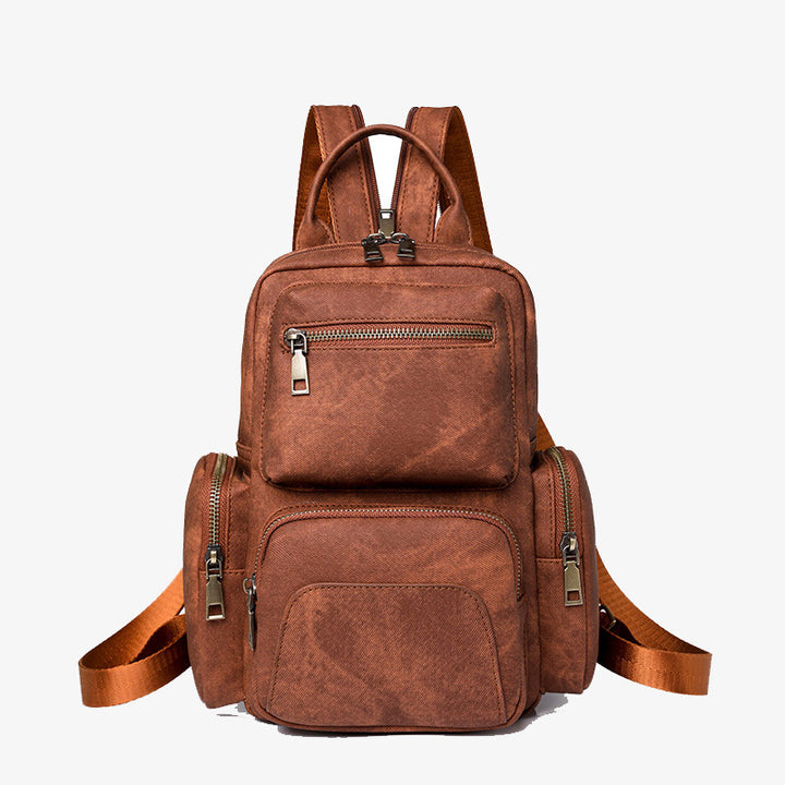 Retro Leder Rucksack Cabrio Sling Tasche für Frauen Weekender