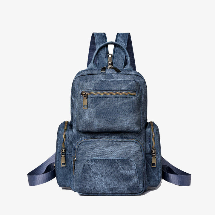 Retro Leder Rucksack Cabrio Sling Tasche für Frauen Weekender