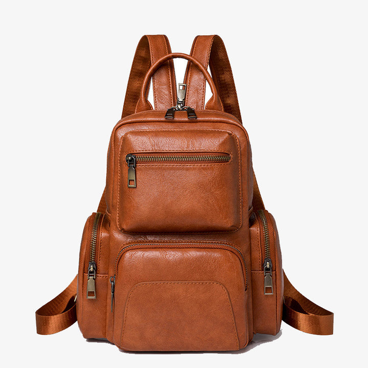Retro Leder Rucksack Cabrio Sling Tasche für Frauen Weekender