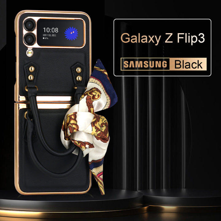 Z Flip 3/4/5/6 Case Plaid Klappbare Schutzhülle fürs Handy