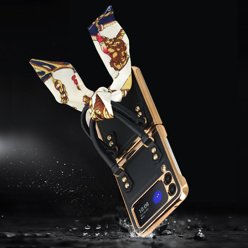 Z Flip 3/4/5/6 Case Plaid Klappbare Schutzhülle fürs Handy