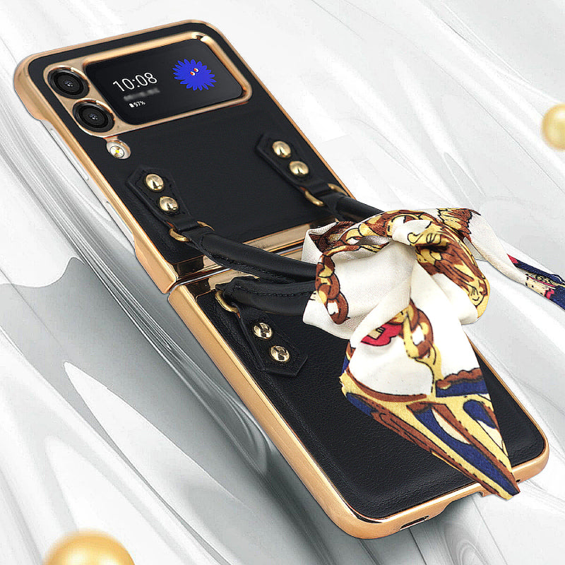 Z Flip 3/4/5/6 Case Plaid Klappbare Schutzhülle fürs Handy