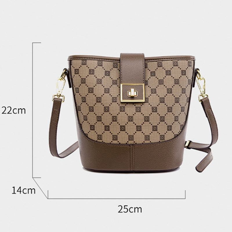Beuteltasche mit Spleißmuster für Damen, Umhängetasche aus weichem Leder