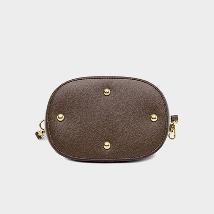 Beuteltasche mit Spleißmuster für Damen, Umhängetasche aus weichem Leder