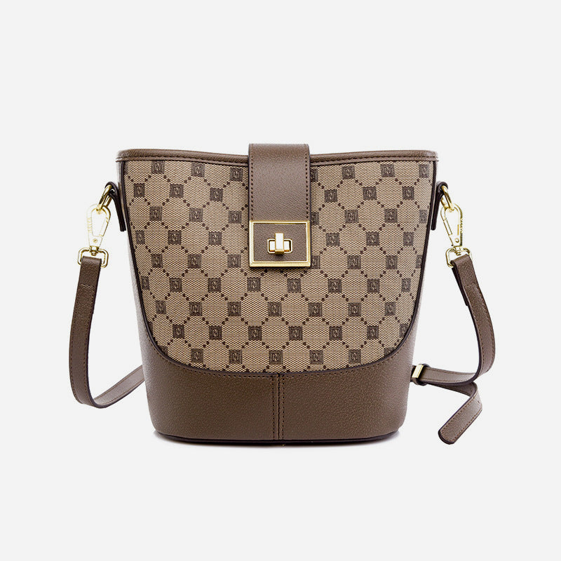 Beuteltasche mit Spleißmuster für Damen, Umhängetasche aus weichem Leder