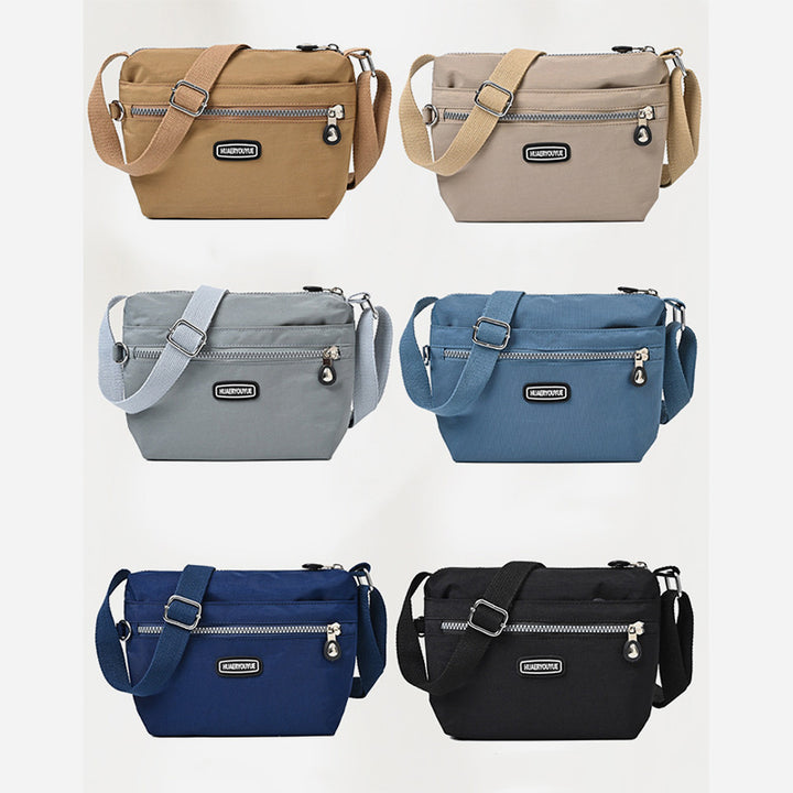 Schlanke Umhängetasche für Damen, minimalistische, wasserdichte Schultertasche aus Nylon