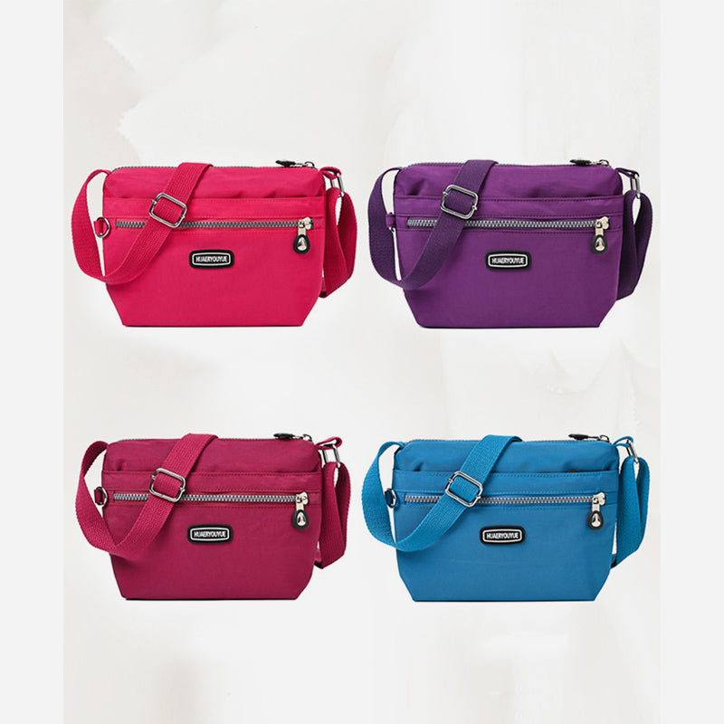 Schlanke Umhängetasche für Damen, minimalistische, wasserdichte Schultertasche aus Nylon