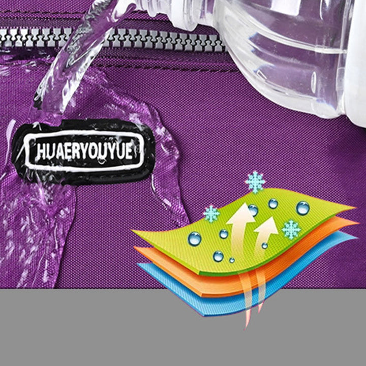 Schlanke Umhängetasche für Damen, minimalistische, wasserdichte Schultertasche aus Nylon