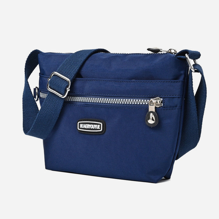 Schlanke Umhängetasche für Damen, minimalistische, wasserdichte Schultertasche aus Nylon