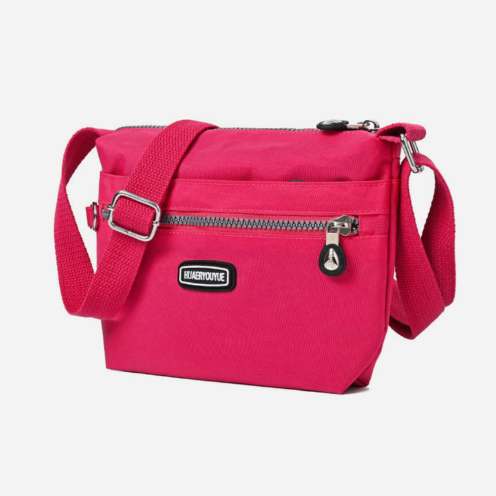 Schlanke Umhängetasche für Damen, minimalistische, wasserdichte Schultertasche aus Nylon