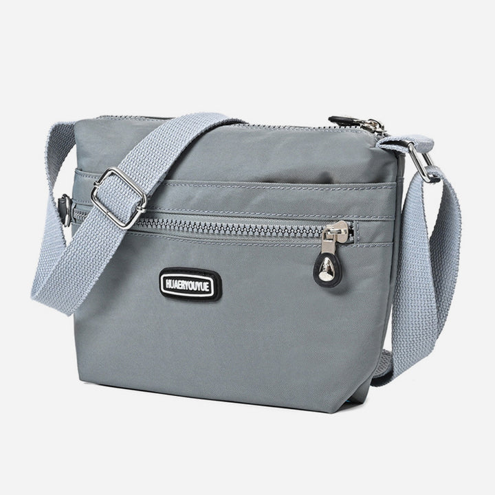 Schlanke Umhängetasche für Damen, minimalistische, wasserdichte Schultertasche aus Nylon