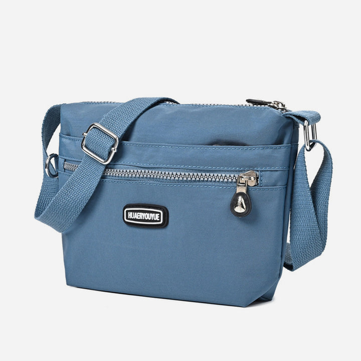 Schlanke Umhängetasche für Damen, minimalistische, wasserdichte Schultertasche aus Nylon