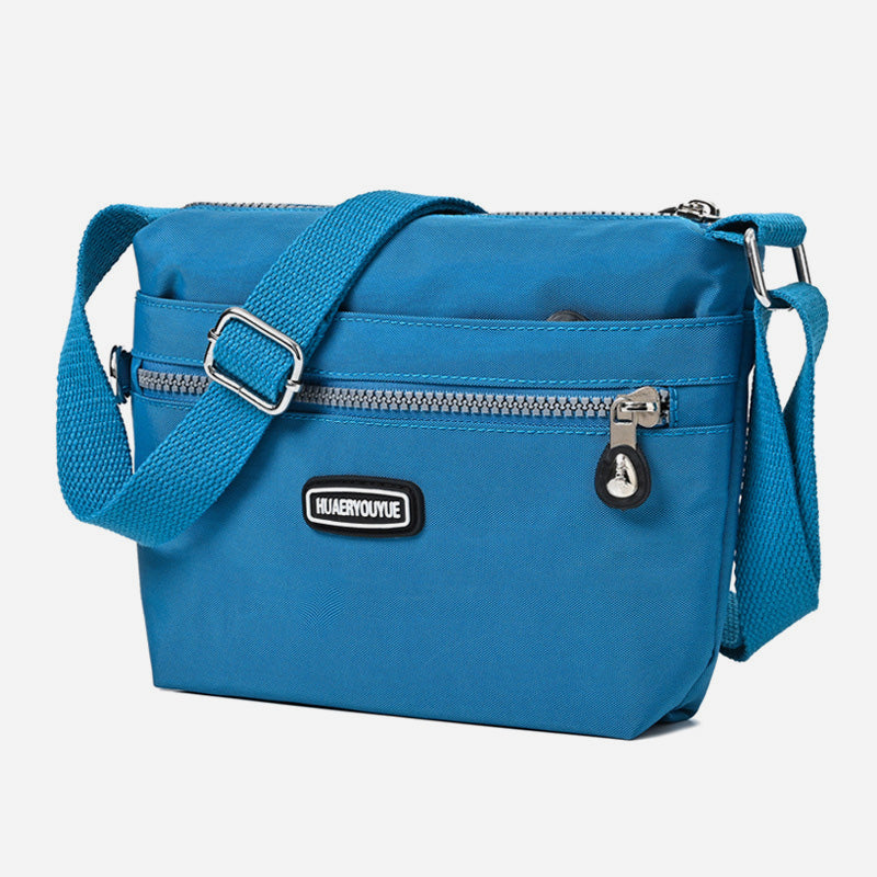 Schlanke Umhängetasche für Damen, minimalistische, wasserdichte Schultertasche aus Nylon