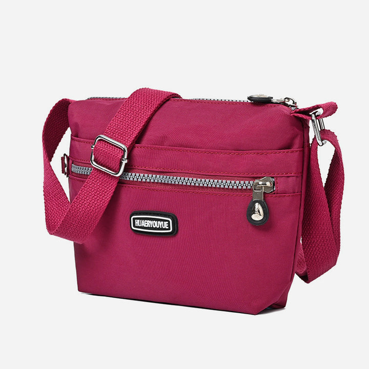 Schlanke Umhängetasche für Damen, minimalistische, wasserdichte Schultertasche aus Nylon