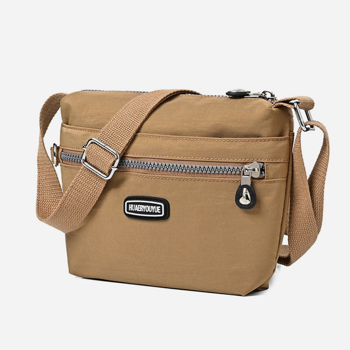 Schlanke Umhängetasche für Damen, minimalistische, wasserdichte Schultertasche aus Nylon