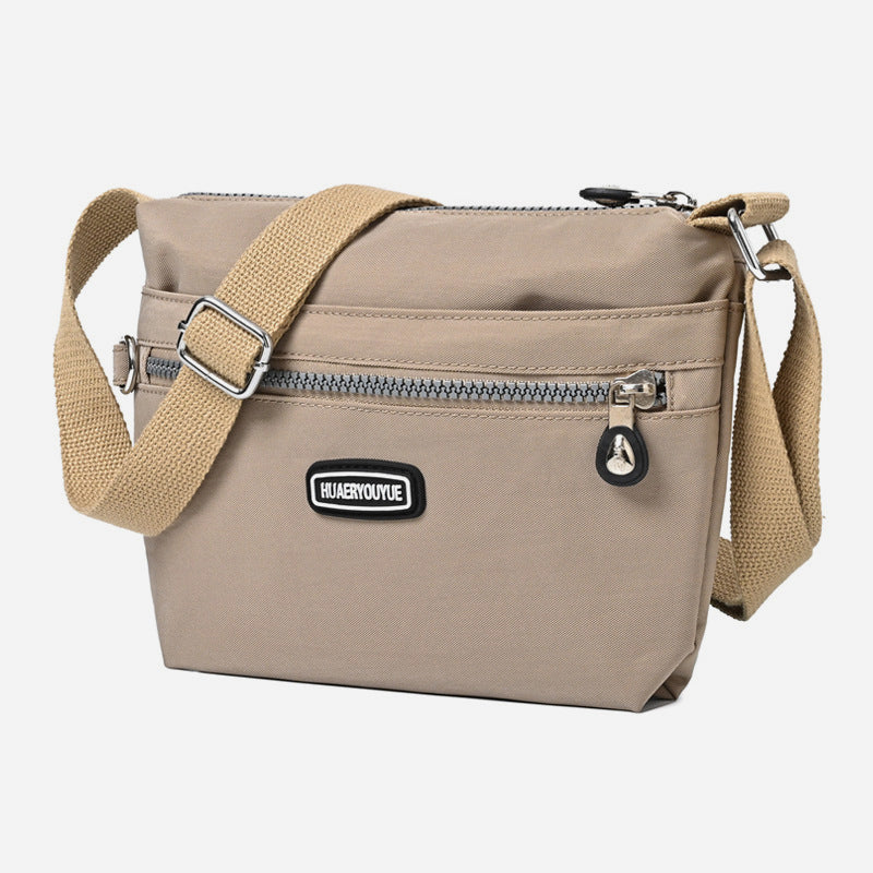 Schlanke Umhängetasche für Damen, minimalistische, wasserdichte Schultertasche aus Nylon