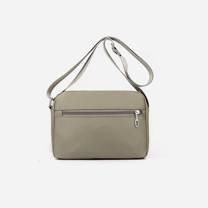 Nylontasche mit mehreren Fächern, minimalistische Umhängetasche für Damen