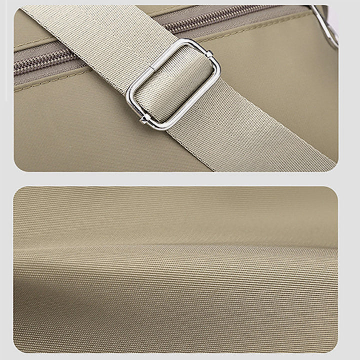 Nylontasche mit mehreren Fächern, minimalistische Umhängetasche für Damen