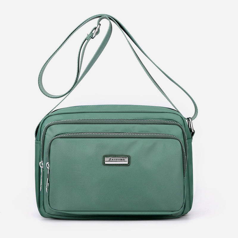 Nylontasche mit mehreren Fächern, minimalistische Umhängetasche für Damen