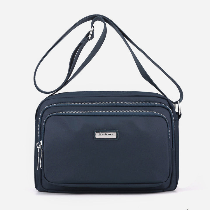 Nylontasche mit mehreren Fächern, minimalistische Umhängetasche für Damen