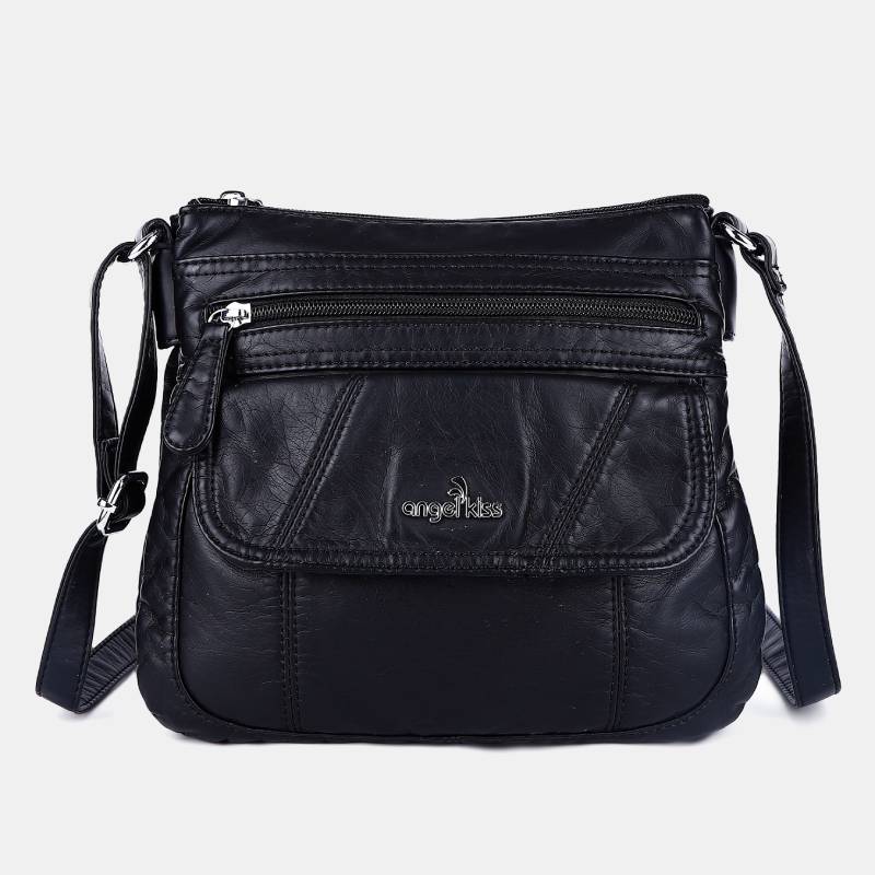 Damen Handtaschen und Geldbörsen Doppellagige Umhängetasche aus weichem Leder