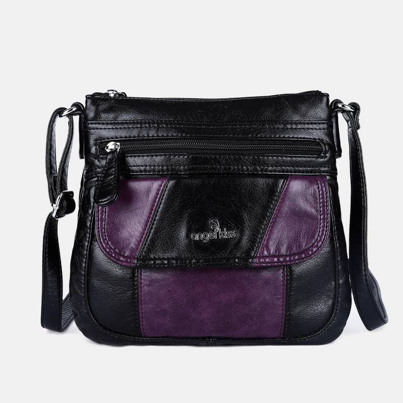 Damen Handtaschen und Geldbörsen Doppellagige Umhängetasche aus weichem Leder