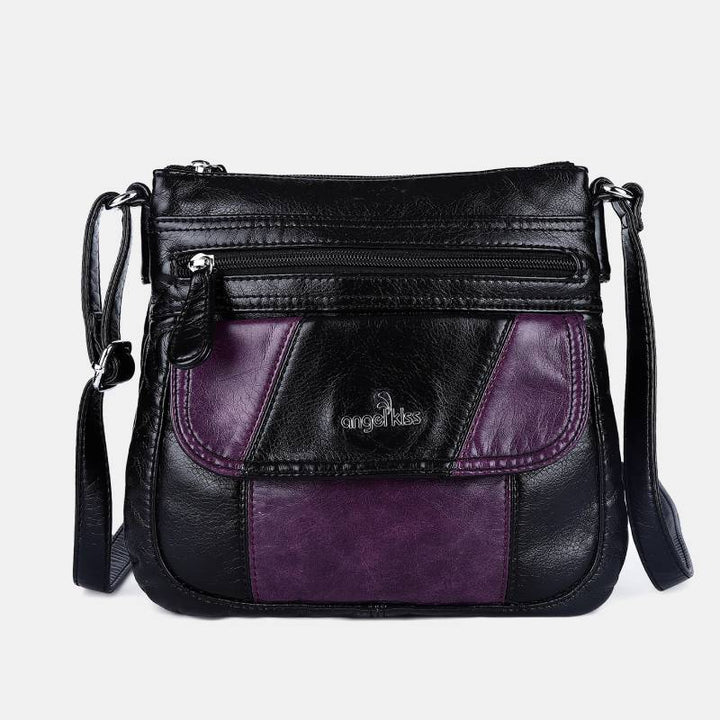 Damen Handtaschen und Geldbörsen Doppellagige Umhängetasche aus weichem Leder