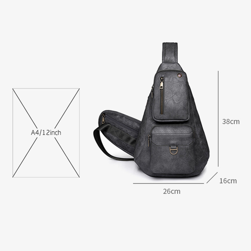Große Schultertasche aus Leder für Damen, Weekender, minimalistische Umhängetasche