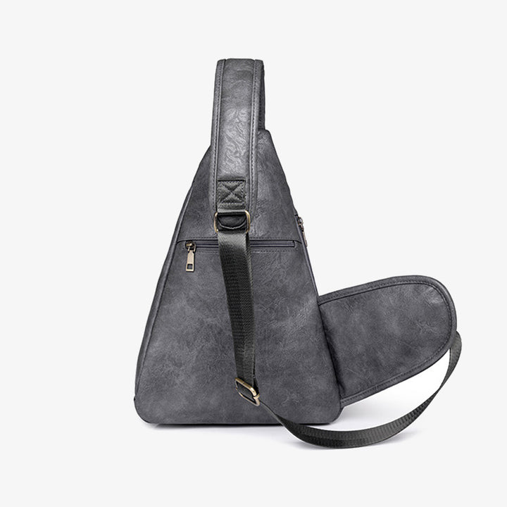 Große Schultertasche aus Leder für Damen, Weekender, minimalistische Umhängetasche