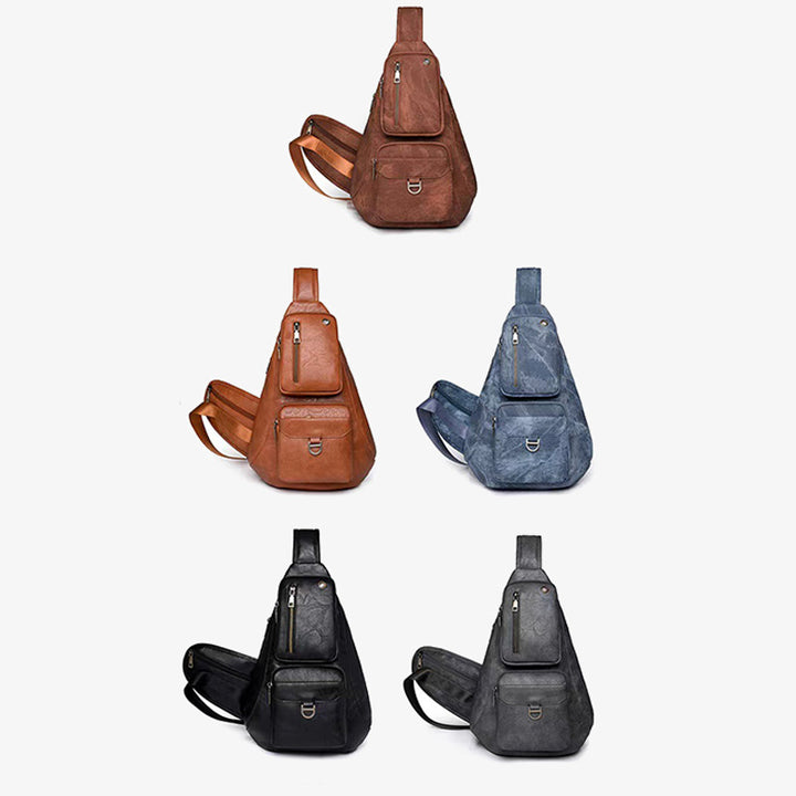 Große Schultertasche aus Leder für Damen, Weekender, minimalistische Umhängetasche